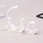 Plastic PPR Pipe Clamp Holders with Protective Cover, Set of 20