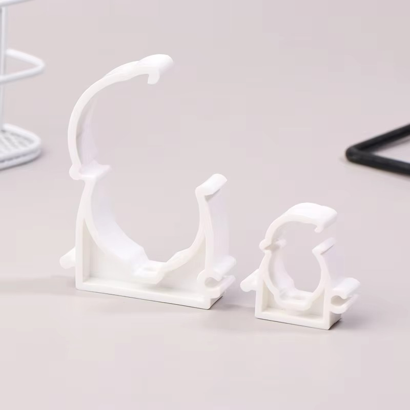 Plastic PPR Pipe Clamp Holders with Protective Cover, Set of 20