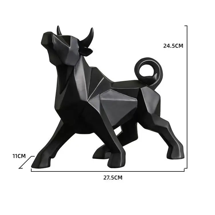 ToroArte Bull Sculpture | Nordic Design | Resin Figure Modern | 35 cm / 26 cm