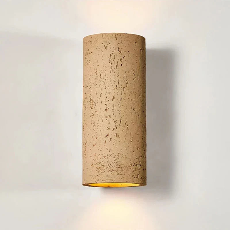 Industrial Wall Lamp with Cement Finish
