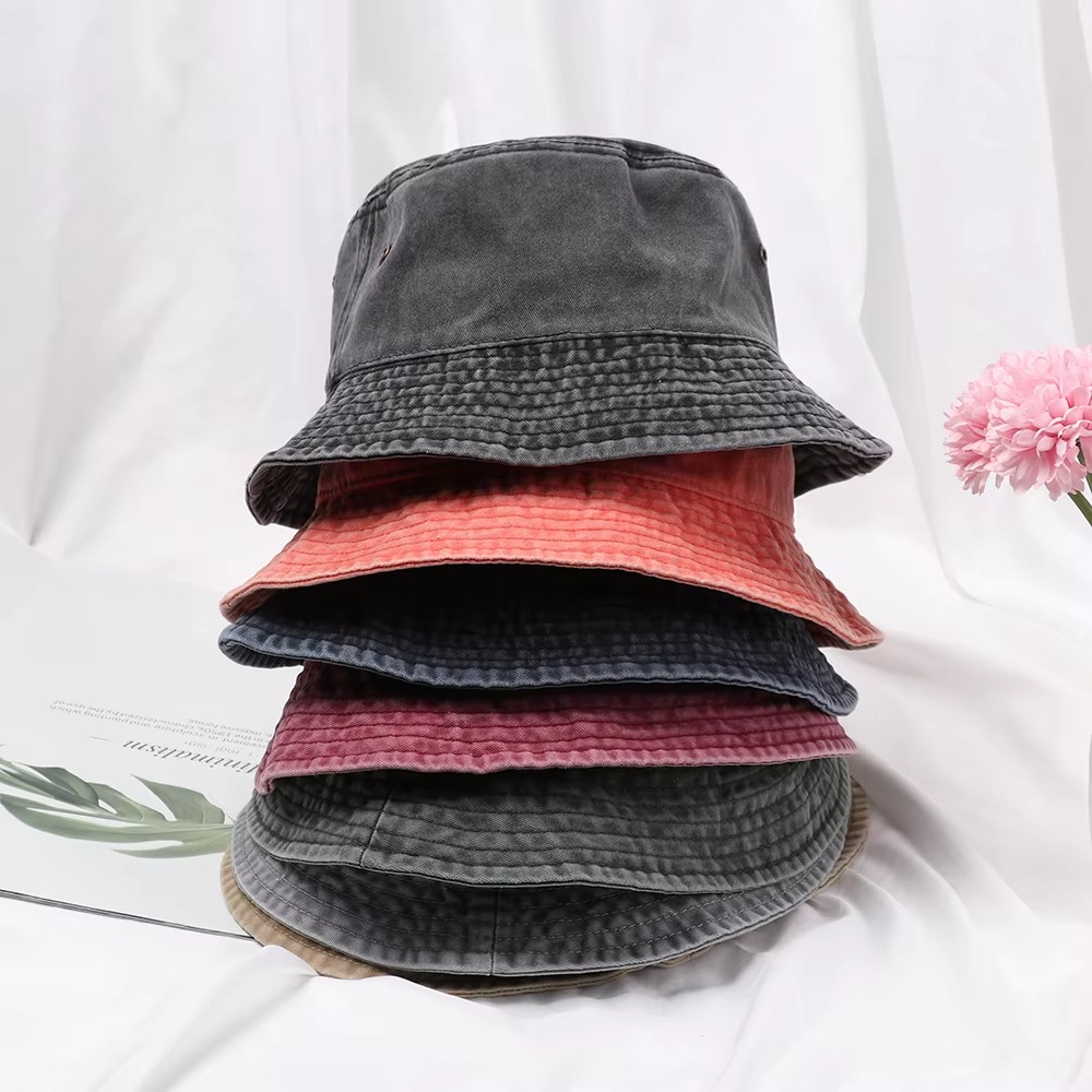 Versatile Denim Bucket Hat - Unisex, Foldable & Stylish