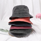 Versatile Denim Bucket Hat - Unisex, Foldable & Stylish