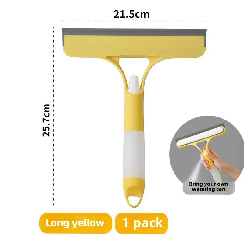 CleanWave 3-in-1 Glass Cleaner | Spray, Scrub, Wipe | Compact & Streak-Free