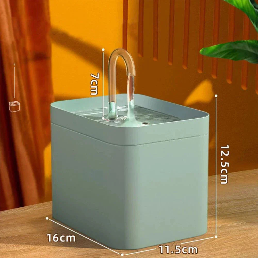 Ultra-quiet Pet Water Fountain with Intelligent Filtration - 1.5 l Stainless Steel