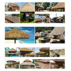 Palmora Palm Roof Mat | Tropical Look for Garden & Balcony | UV Resistant & Cuttable | 100×50 cm