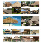TROPISHIELD Artificial Palm Thatch | UV-resistant & weatherproof | 100×50 cm | For DIY roofs, parasols, tiki bars & garden sheds
