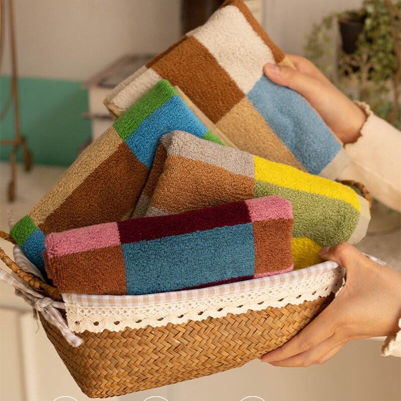 Colour Block Towels - Small Tile