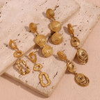 Classy Patterned Triple Dangle Earrings