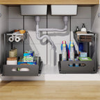 2-Tier Under Sink Sliding Cabinet Organiser – Arlo