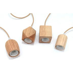 Handcrafted wooden pendant lamp with a naturally warm aura and timeless charm