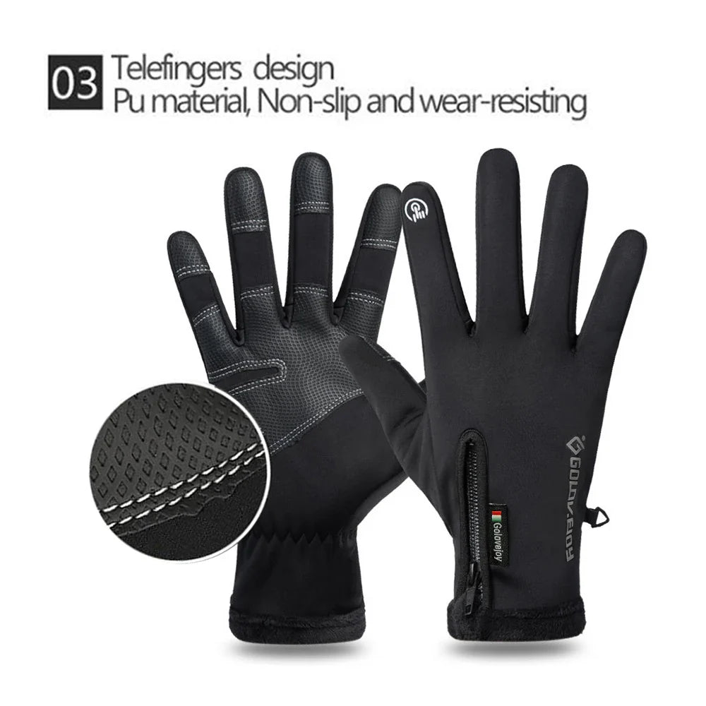 IronRide Motorcycle Winter Gloves | Waterproof & Windproof | Fleece Lined & Touchscreen Compatible | Tactical Design