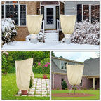 Winter protection cover for plants - Frost protection with zipper and drawstring, breathable for palms and potted plants in the garden