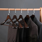 Luxury Wooden Clothes Hangers with Curved Design