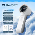 CoolityGo Handheld Fan with Ice-Cool Technology | 100 Speed Levels | 3600mAh Battery | Foldable & Ultraleight