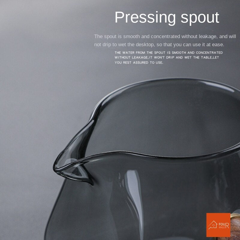 Japanese Glass Teapot with Wooden Handle, Boiling Teapot, Electric Ceramic Stove, Tea Maker, High-Quality Tea Set, Heat-Resistant Teapot, 700 ml
