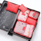 ReiseLina Luggage Organizer Set | 6-piece | Waterproof & Space-saving | Made of Oxford Fabric