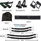 Resistance Training Belt Set for Leg and Core Strength