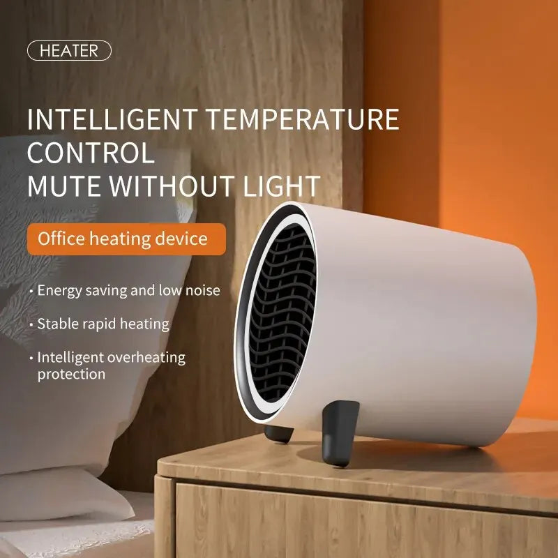 Mini Desktop Heater | 600W | Quick Heating & Energy Saving | Portable & Quiet | EU Plug