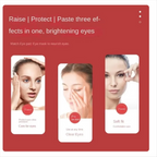 Mini Eye Massager with EMS Microcurrent and Gentle Heat Therapy for Dark Circles and Wrinkle Care