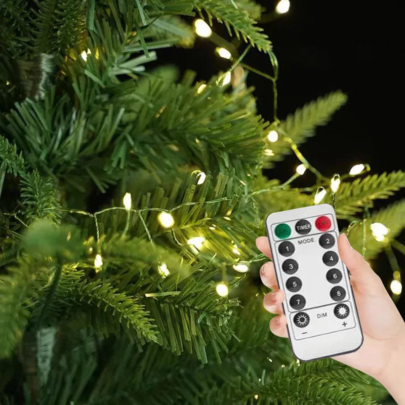 LED Firework Light String with Remote Control 30-75 m 900-2000 LEDs IP65 Waterproof for Parties