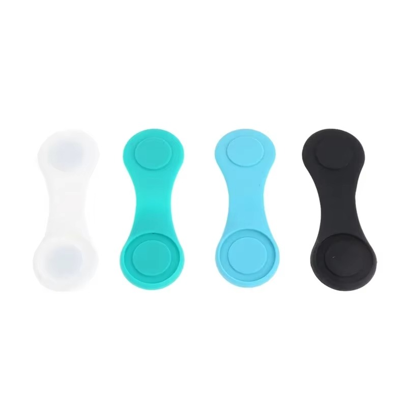 Magnetic Silicone Folding Golf Ball Marker Holder with Hat Clip