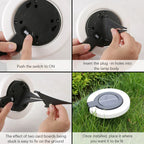 Lumora Solar Wall Light | 360° Swivable & Weatherproof | LED Garden Light | Up to 10h Light Duration