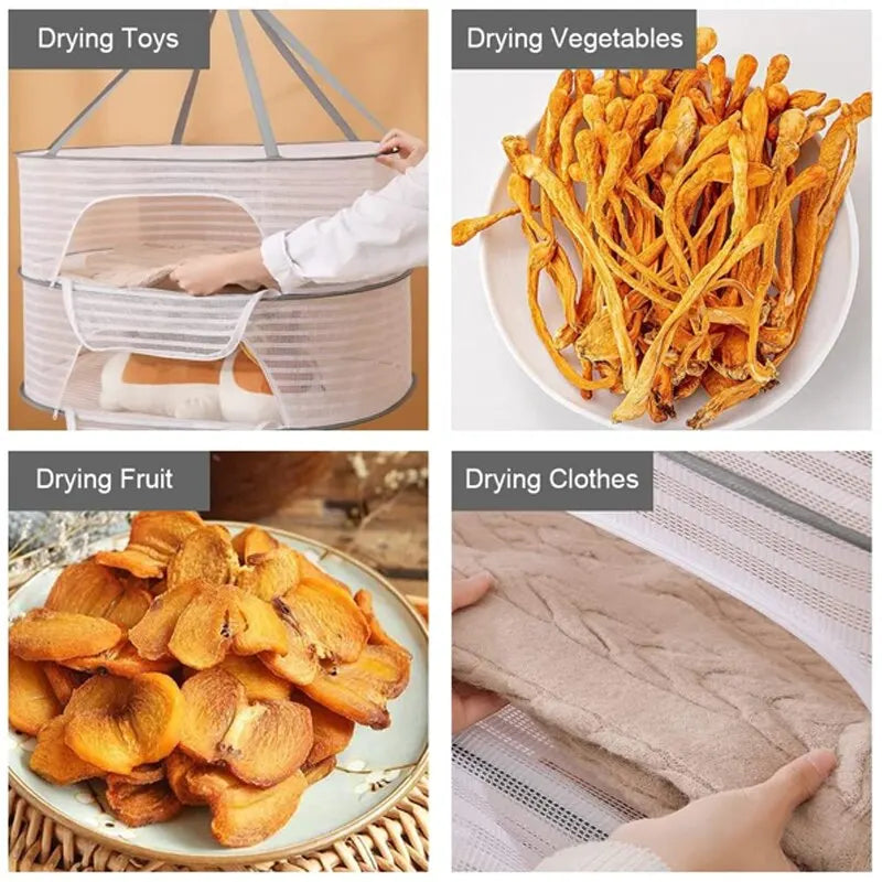 FlexiDry Drying Net | Foldable & Compact | Quick-Drying Mesh Design | 3 Levels