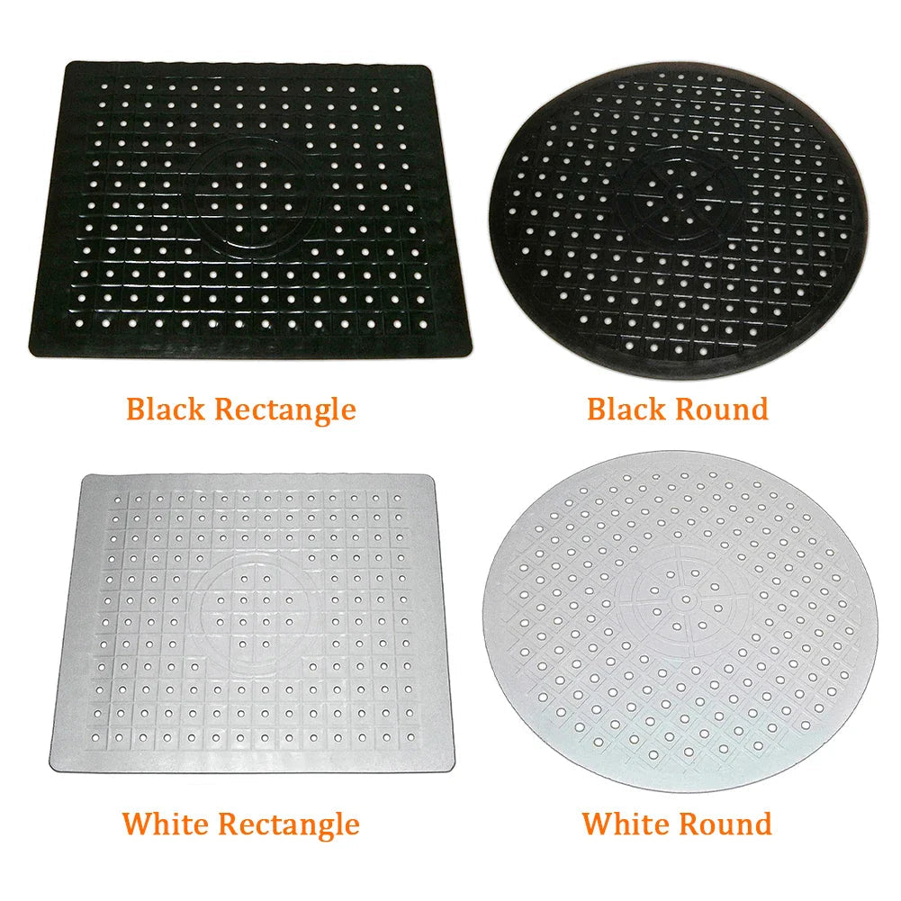 Rubberin Non-slip Sink Mat Made of Rubber | Heat-resistant Draining Mat & Base | Soft Silicone Mat for Kitchen & Bathroom | Rectangular or Round