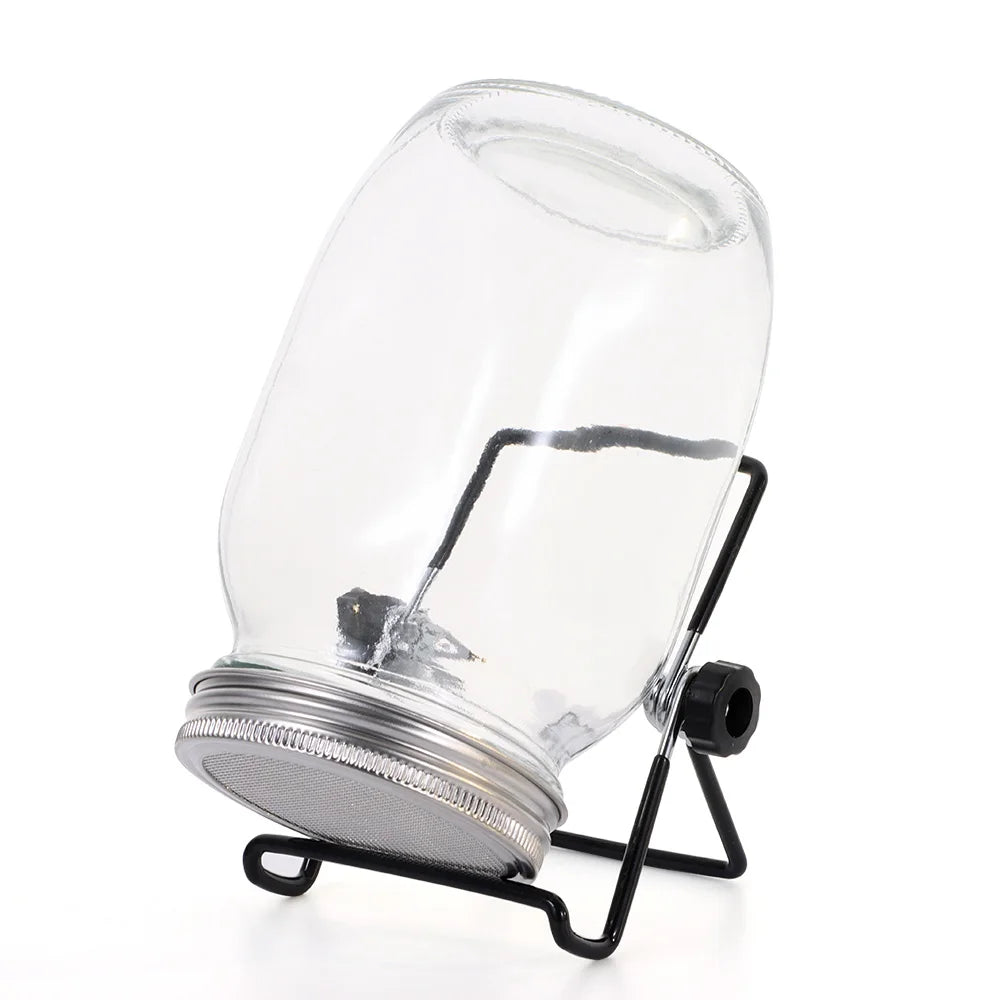 VitaKeim Sprouting Jar Set | Stainless Steel Strainer Lid | For Fresh Sprouts at Home | 16oz & 32oz