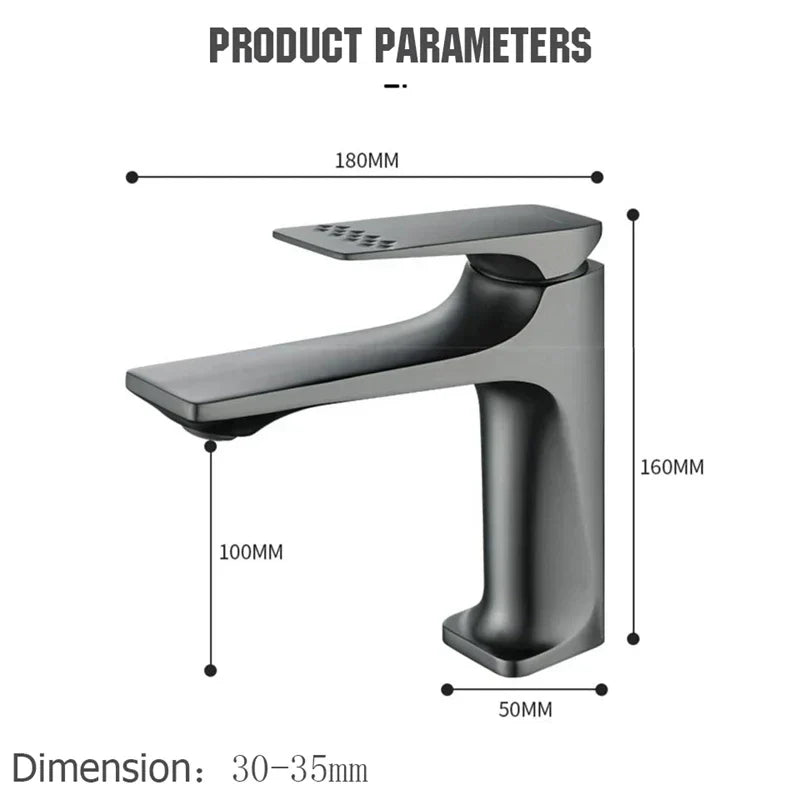Elegant bathroom faucet - with single lever for timeless comfort