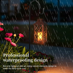 Elegant Solar-Powered Garden Lantern