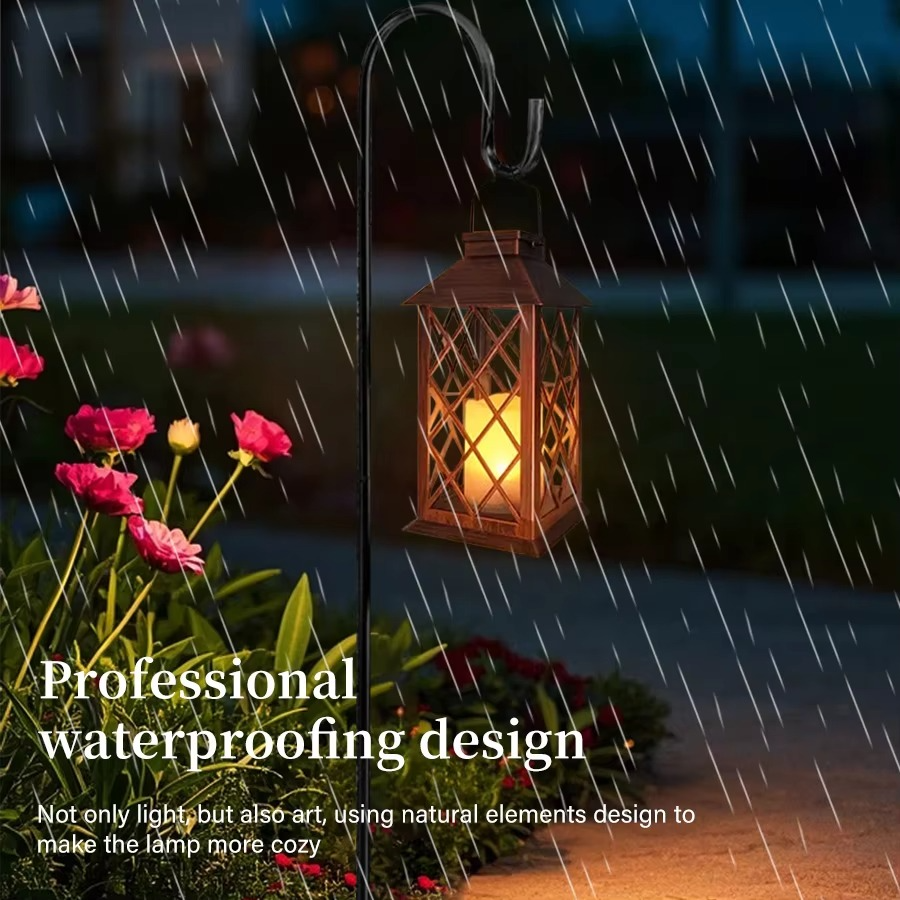 Elegant Solar-Powered Garden Lantern