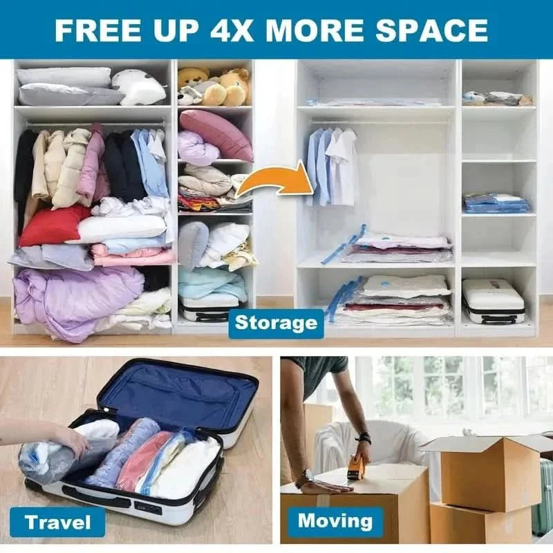 Efficient use of space for clothing & bed linen