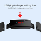 Waterproof Fitness Smart Watch with Heart Rate and Blood Pressure Tracking for Men and Women