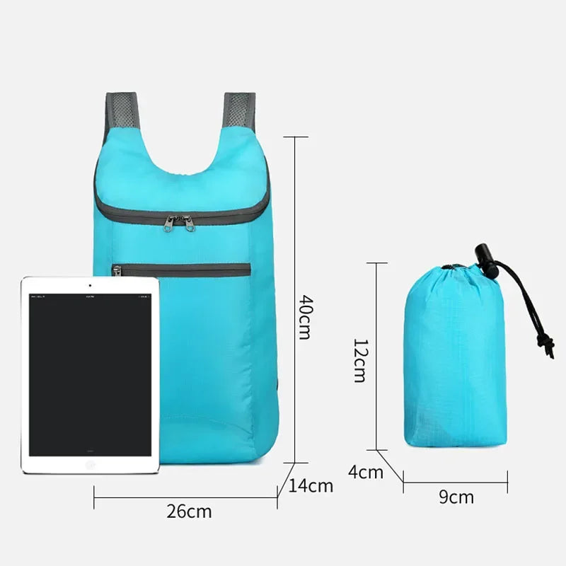 SkyFold LitePack | Foldable Outdoor Backpack 20L | Waterproof & Ultralight | For Travel, Hiking & Leisure | Unisex