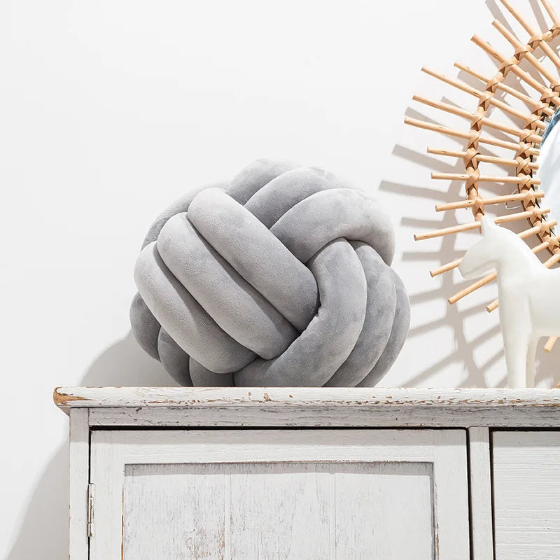 Plush Knot Cushion (Velvet)