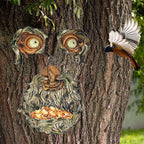 Eyes of Nature: Tree Face Bird Feeder Station