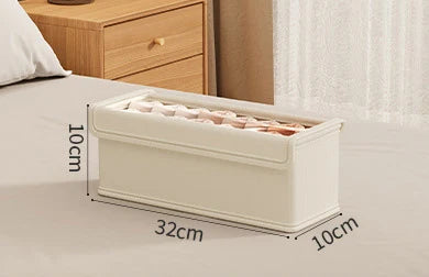 Neatvero Storage Box | Foldable & Washable | Breathable & Stable | For Socks & Underwear