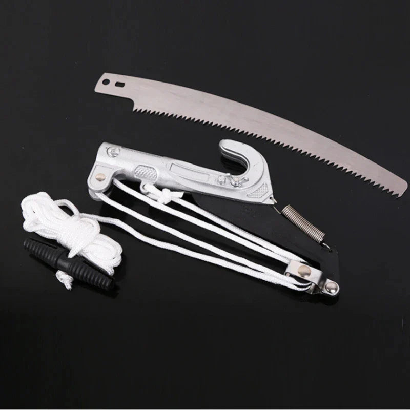 Telescopic Tree Pruner with SK5 Steel Blade and Double Pulley