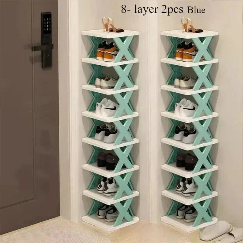 Multi-layer shoe organizer for space-saving storage