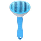 FELLINO Pet Hair Brush | For Dogs & Cats | Gentle Coat Care & Hair Removal – With Stainless Steel Brushes & Massage Function