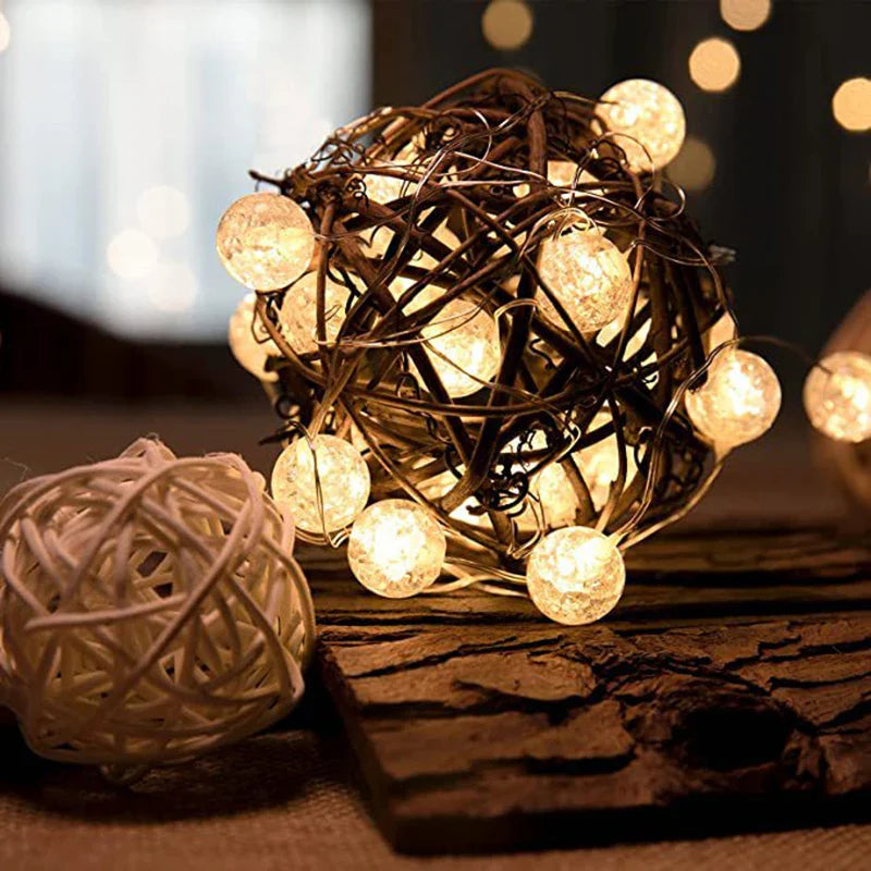 LumiaGlow LED string lights | Warm white | 3 modes | Battery operated