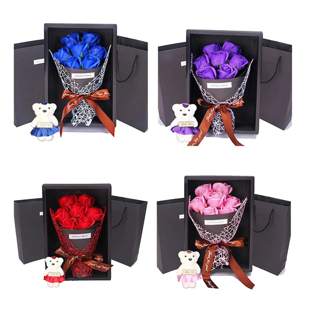 7 Roses Soap Bouquet Gift Box