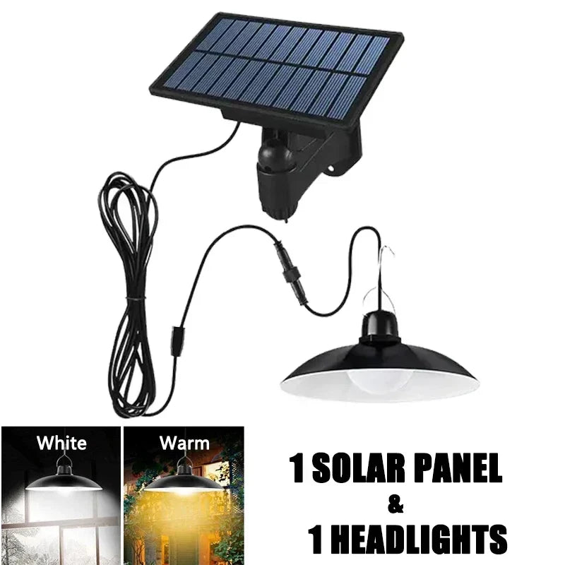 Solivara Solar Chandelier | With Sensor & Remote Control | IP65 | Warm/Cold White | 10h Runtime
