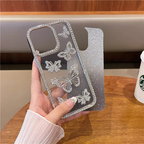 Luxury Glitter Butterfly Rhinestone Case for iPhone