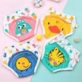 4-Pack Cute Animals Cotton Unisex Kids Underwear Set