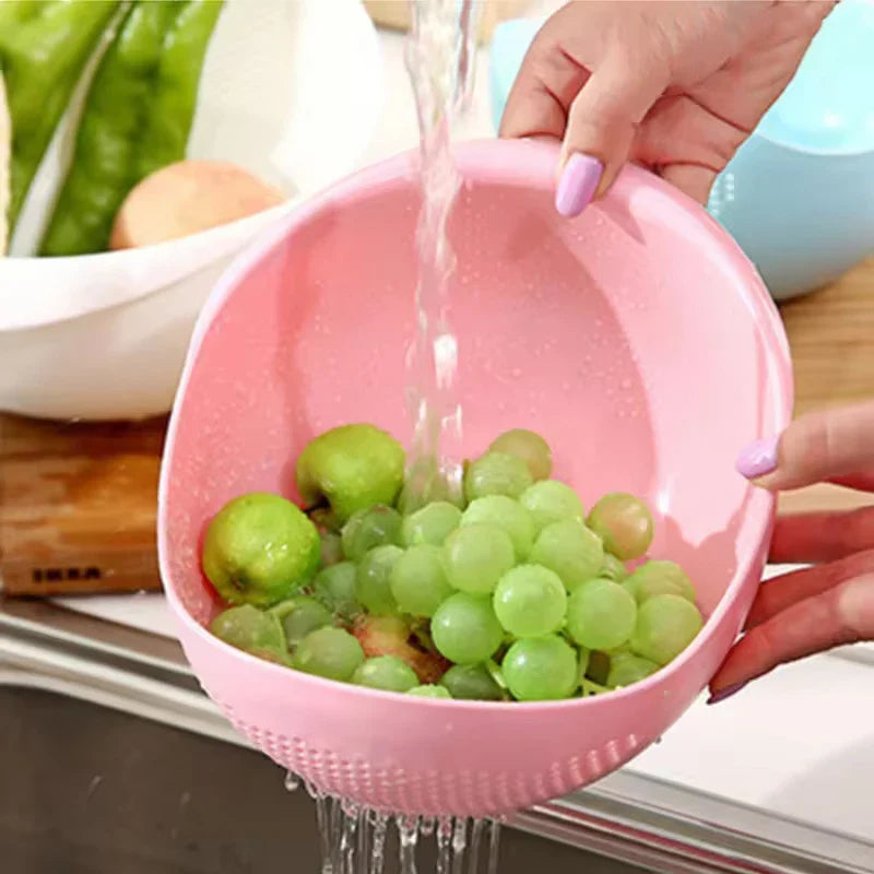 KlarSieb Multifunctional Strainer | Travel Strainer & Draining Basket | For Fruits, Vegetables & Rice | Ergonomic Design