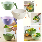 Double Layer Quick Vegetable Drainer Basket