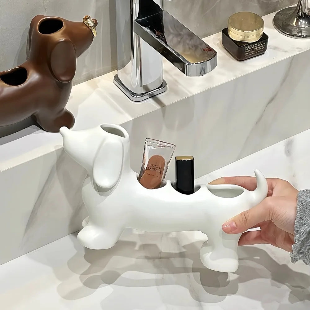 Sausage Dog Multi-Purpose Bathroom Organizer