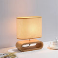 Modern desk lamp with a luxurious wooden finish